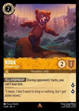 Koda - Talkative Cub - Shimmering Skies (Rare) [1]