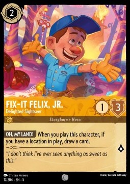 Fix‐It Felix, Jr. - Delighted Sightseer - Shimmering Skies (Common) [17]