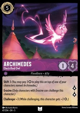 Archimedes - Electrified Owl (V.1) - Shimmering Skies (Uncommon) [47]
