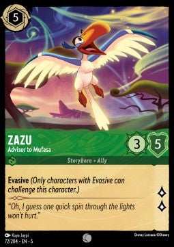 Zazu - Advisor to Mufasa - Shimmering Skies (Common) [72]