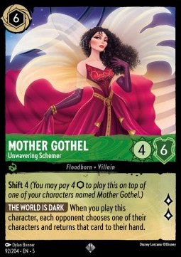 Mother Gothel - Unwavering Schemer - Shimmering Skies (Super Rare) [92]