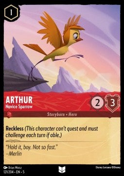 Arthur - Novice Sparrow - Shimmering Skies (Uncommon) [121]