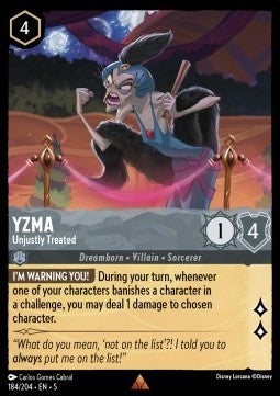 Yzma - Unjustly Treated - Shimmering Skies (Rare) [184]