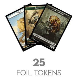 MTG Lot mit 25 zufälligen FOIL Tokens – gemischte MTG Einzelkarten für Deckbau und Sammlung