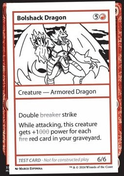 Bolshack Dragon - Mystery Booster 2: Playtest Cards (Special)