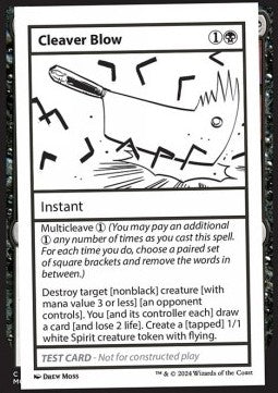 Cleaver Blow - Mystery Booster 2: Playtest Cards (Special)