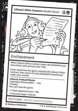 Liliana's Other Contract // Liliana's Undead Minion - Mystery Booster 2: Playtest Cards (Special)