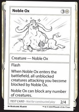 Noble Ox - Mystery Booster 2: Playtest Cards (Special)