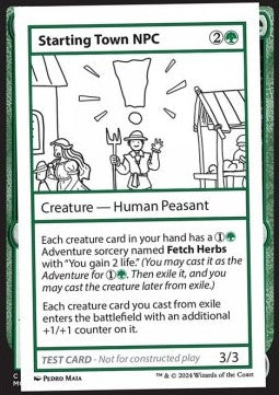 Starting Town NPC - Mystery Booster 2: Playtest Cards (Special)