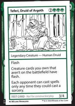 Teferi, Druid of Argoth - Mystery Booster 2: Playtest Cards (Special)
