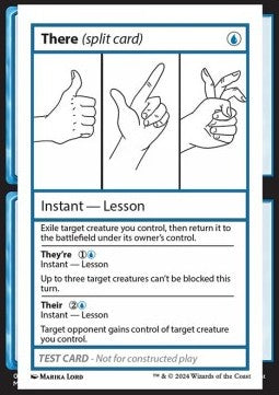 There // They're // Their - Mystery Booster 2: Playtest Cards (Special)