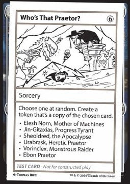 Who's That Praetor - Mystery Booster 2: Playtest Cards (Special)