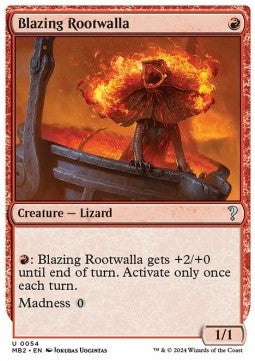 Blazing Rootwalla - Mystery Booster 2 (Uncommon) [54]
