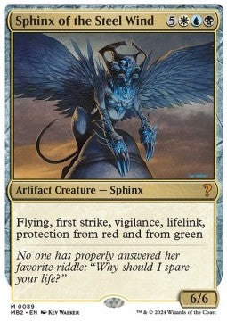 Sphinx of the Steel Wind - Mystery Booster 2 (Mythic) [MB2-89]