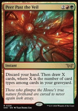 Peer Past the Veil - Duskmourn: House of Horror (Rare) [226]