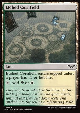 Etched Cornfield - Duskmourn: House of Horror (Common) [258]