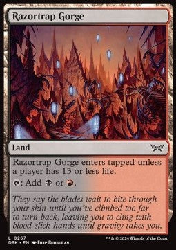 Razortrap Gorge - Duskmourn: House of Horror (Common) [267]