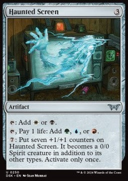 Haunted Screen - Duskmourn: House of Horror (Uncommon) [250]