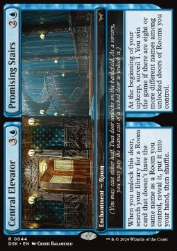 Central Elevator // Promising Stairs - Duskmourn: House of Horror (Rare) [44]