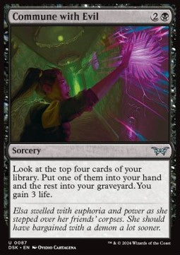 Commune with Evil - Duskmourn: House of Horror (Uncommon) [87]