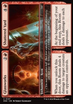 Glassworks // Shattered Yard - Duskmourn: House of Horror (Common) [137]