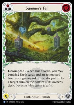 Summer's Fall (Red) (Regular) - Rosetta (Rare) [039]