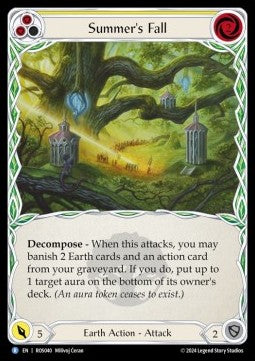 Summer's Fall (Yellow) (Regular) - Rosetta (Rare) [040]