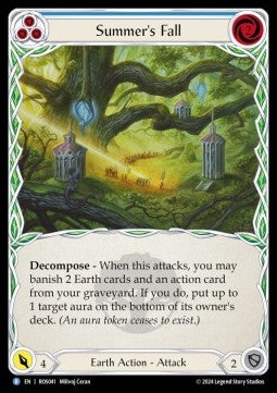 Summer's Fall (Blue) (Regular) - Rosetta (Rare) [041]