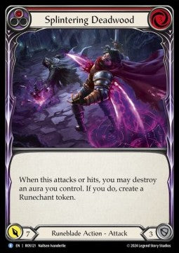 Splintering Deadwood (Red) (Rainbow Foil) - Rosetta (Rare) [ROS-121]