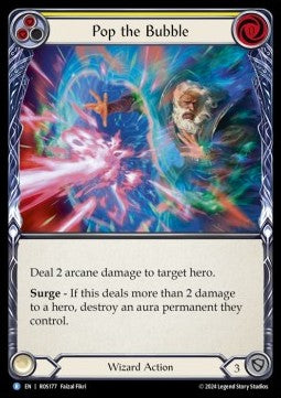 Pop the Bubble (Yellow) (Rainbow Foil) - Rosetta (Rare) [ROS-177]