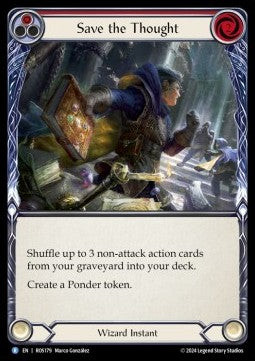 Save the Thought (Red) (Rainbow Foil) - Rosetta (Rare) [ROS-179]
