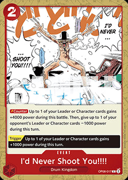 I'd Never Shoot You!!!! (OP08-017) - Two Legends (Common) [017]