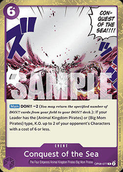 Conquest of the Sea (OP08-077) - Two Legends (Rare) [077]