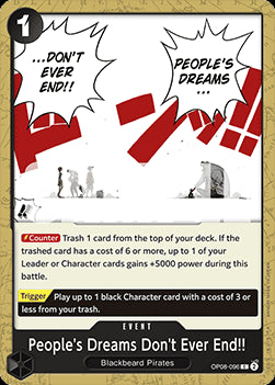 People's Dreams Don't Ever End!! (OP08-096) - Two Legends (Common) [096]