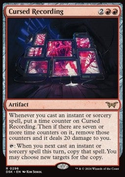 Cursed Recording (V.1) - Duskmourn: House of Horror: Extras (Rare) [296]