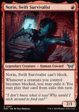 Norin, Swift Survivalist - Duskmourn: House of Horror: Extras (Uncommon) [297]