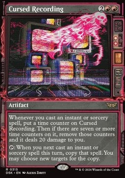 Cursed Recording (V.2) - Duskmourn: House of Horror: Extras (Rare) [315]