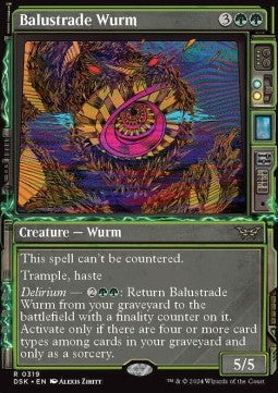 Balustrade Wurm - Duskmourn: House of Horror: Extras (Rare) [319]