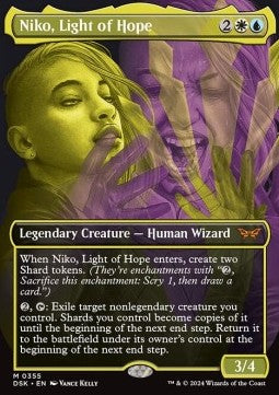 Niko, Light of Hope (V.1) - Duskmourn: House of Horror: Extras (Mythic) [355]