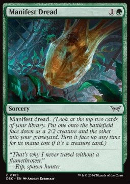 Manifest Dread - Duskmourn: House of Horror (Common) [189]