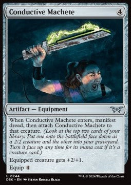 Conductive Machete - Duskmourn: House of Horror (Uncommon) [244]