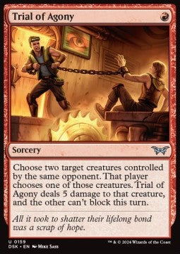 Trial of Agony - Duskmourn: House of Horror (Uncommon) [159]