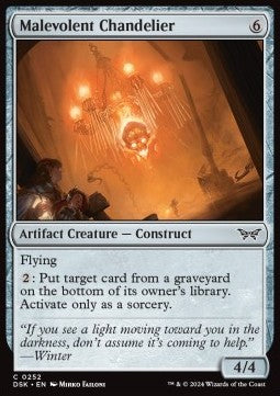 Malevolent Chandelier - Duskmourn: House of Horror (Common) [252]