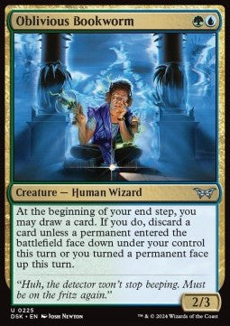 Oblivious Bookworm - Duskmourn: House of Horror (Uncommon) [225]