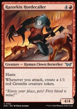 Razorkin Hordecaller - Duskmourn: House of Horror (Uncommon) [152]