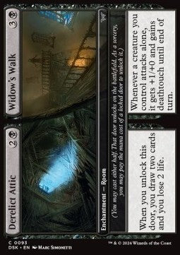 Derelict Attic // Widow's Walk - Duskmourn: House of Horror (Common) [93]