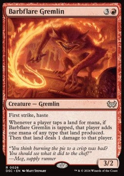 Barbflare Gremlin - Commander: Duskmourn: House of Horror (Rare) [26]