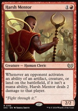 Harsh Mentor - Commander: Duskmourn: House of Horror (Rare) [165]