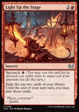 Light Up the Stage - Commander: Duskmourn: House of Horror (Uncommon) [166]