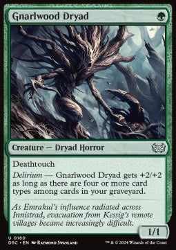 Gnarlwood Dryad - Commander: Duskmourn: House of Horror (Uncommon) [180]